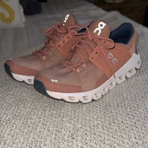 On Running Cloudwomen Running Shoes - Rosewood/Navy